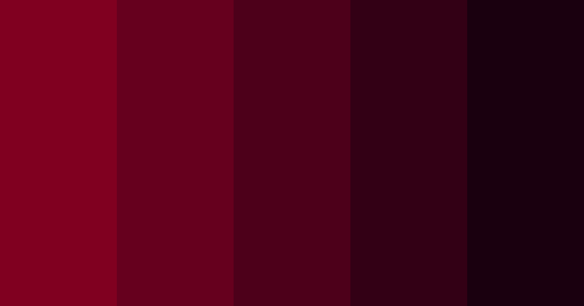 Burgundy color palette