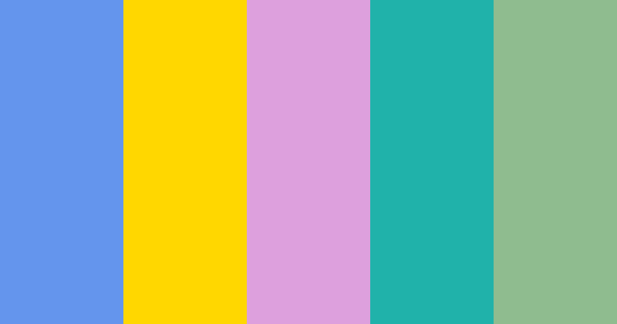 Download frío tropical lavanda verde azulado menta color palette PNG image (landscape)