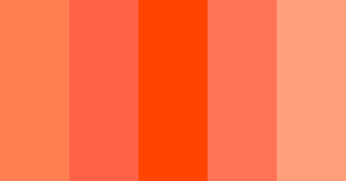 Coral color palette