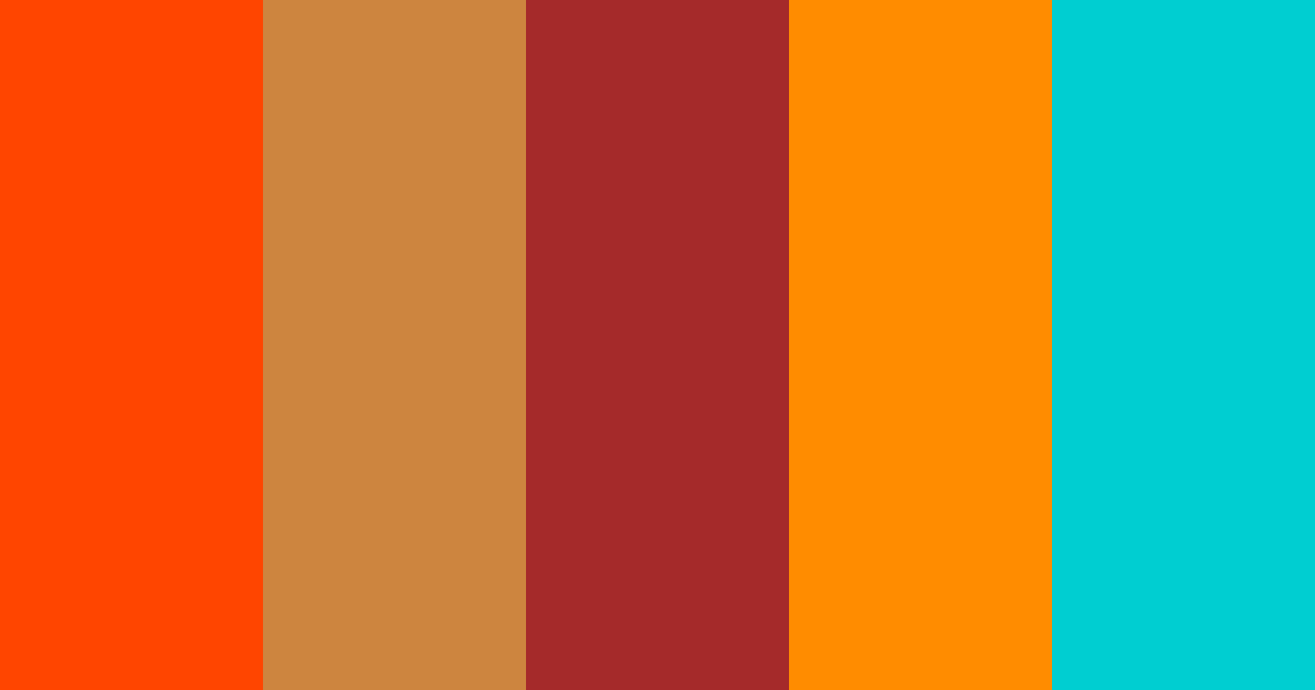 Coral Fall Crimson 70s Aqua Gray