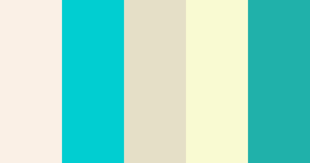 Download crema acqua beige avorio verde acqua color palette PNG image (landscape)