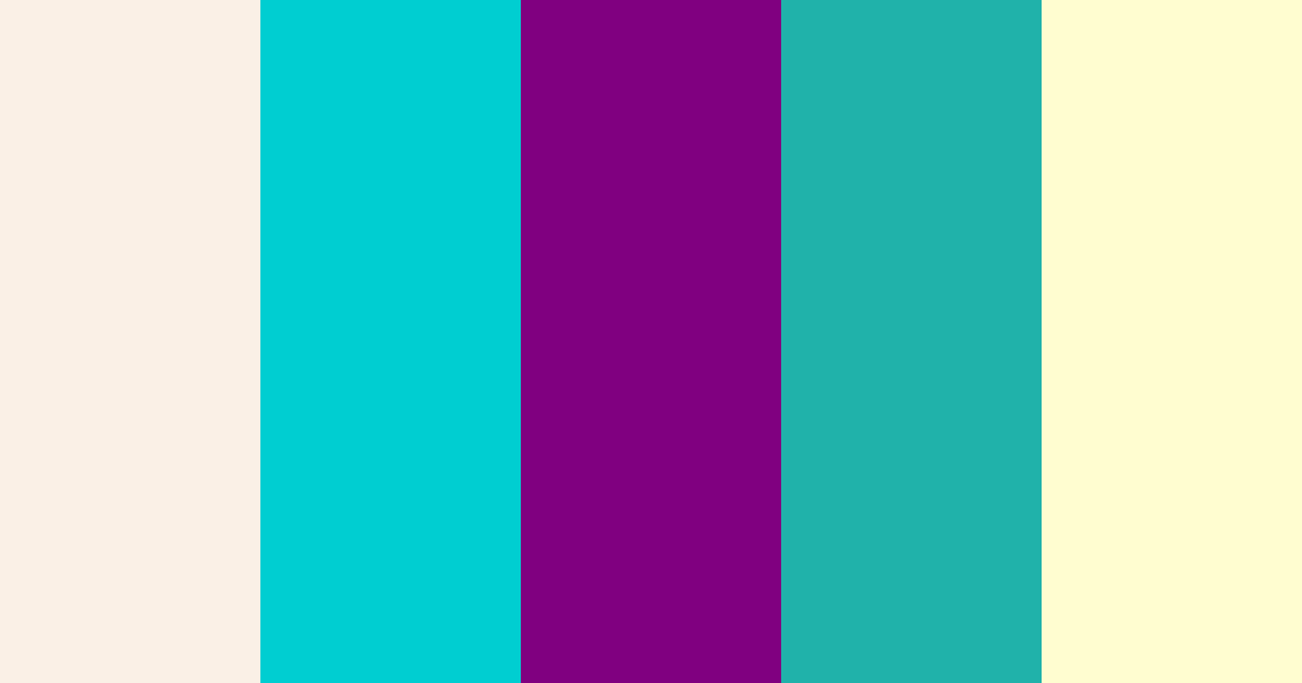 Download cream aqua deep teal color palette PNG image (landscape)