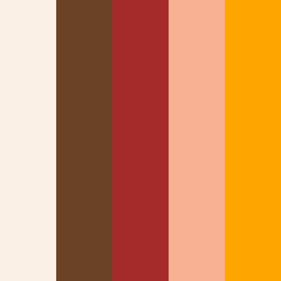 Download crema terroso marrone albicocca sole moderno montagna color palette PNG image (square)