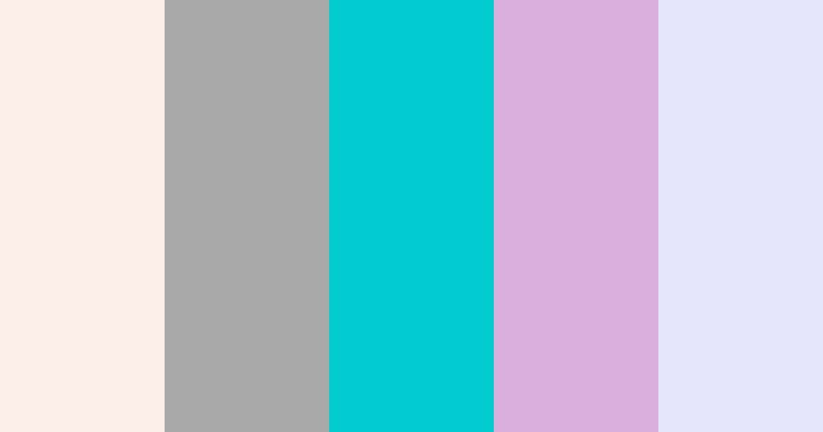 Download crema minimalista aguamarina lila pastel azul castaño rojizo color palette PNG image (landscape)