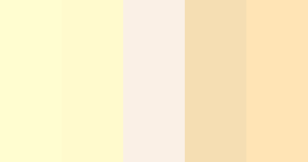 Cream color palette