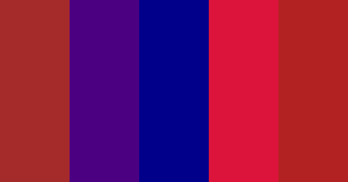 Download carmesí oscuro azul color palette PNG image (landscape)