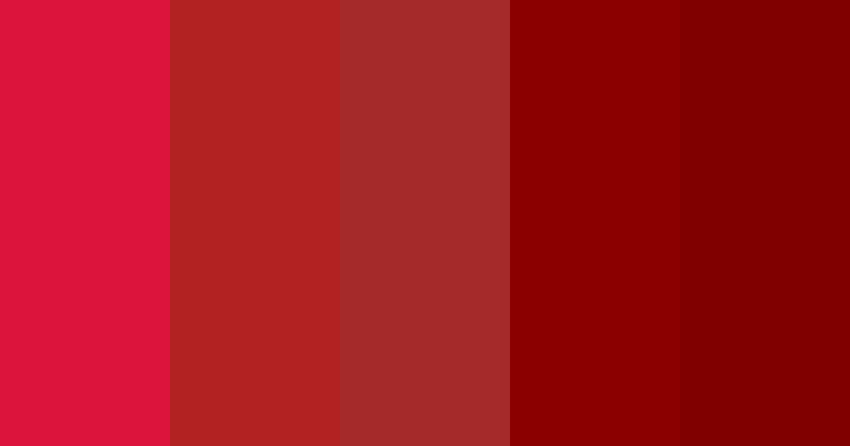 Crimson color palette