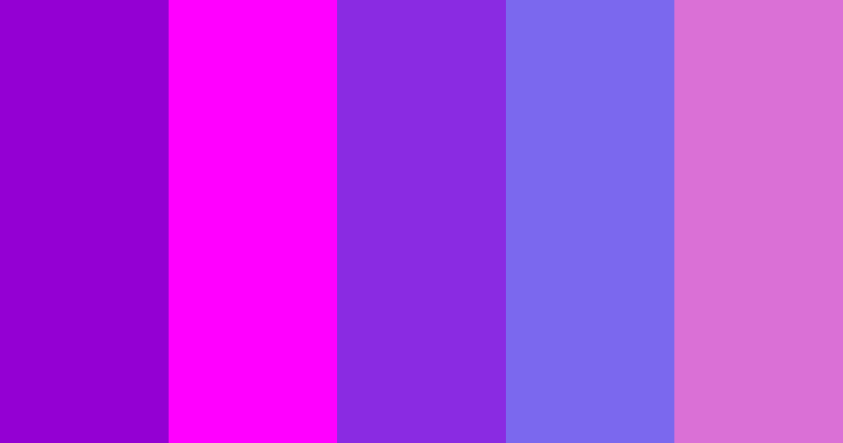 Cyberpunk color palette