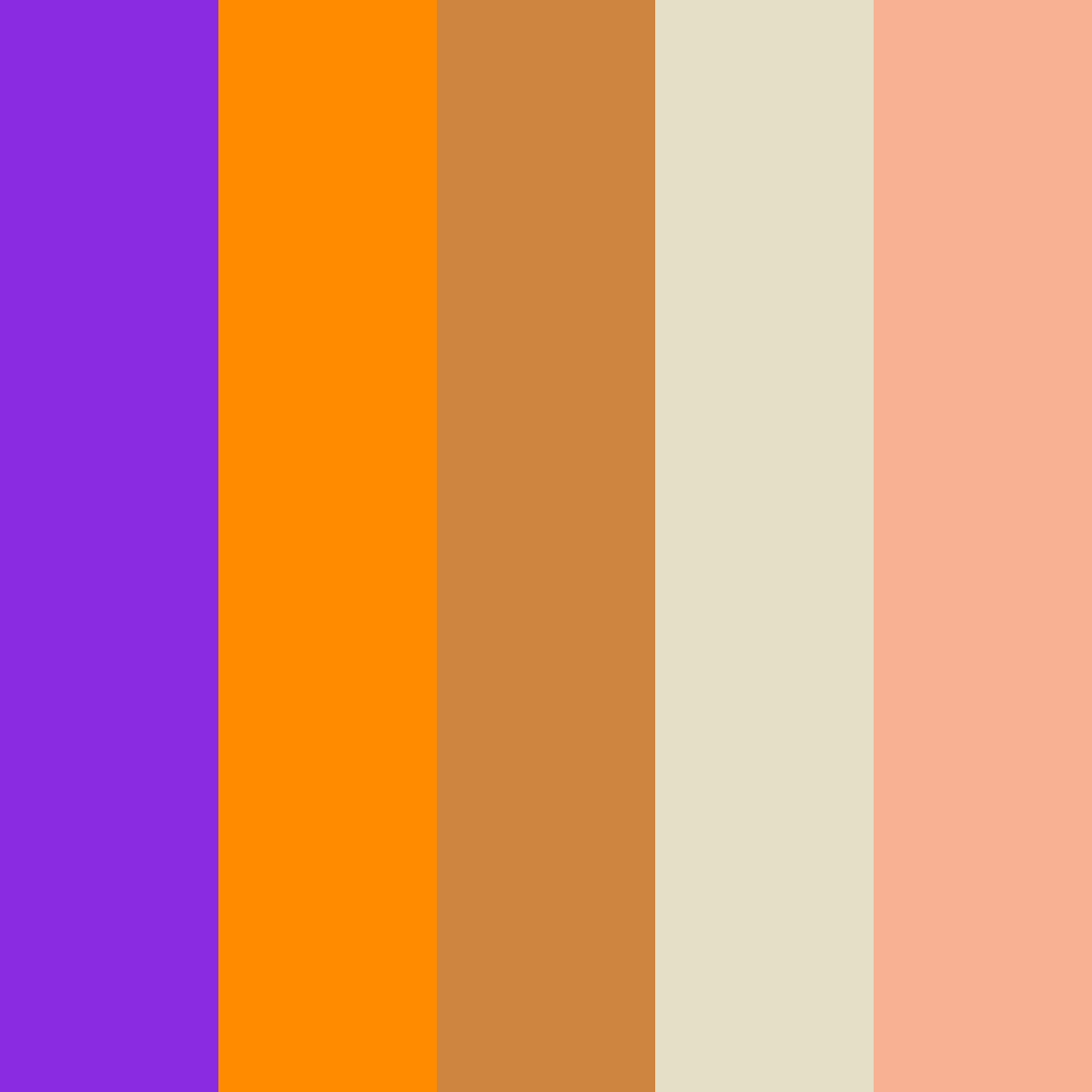 Download cyberpunk amber autumn beige apricot color palette PNG image (square)