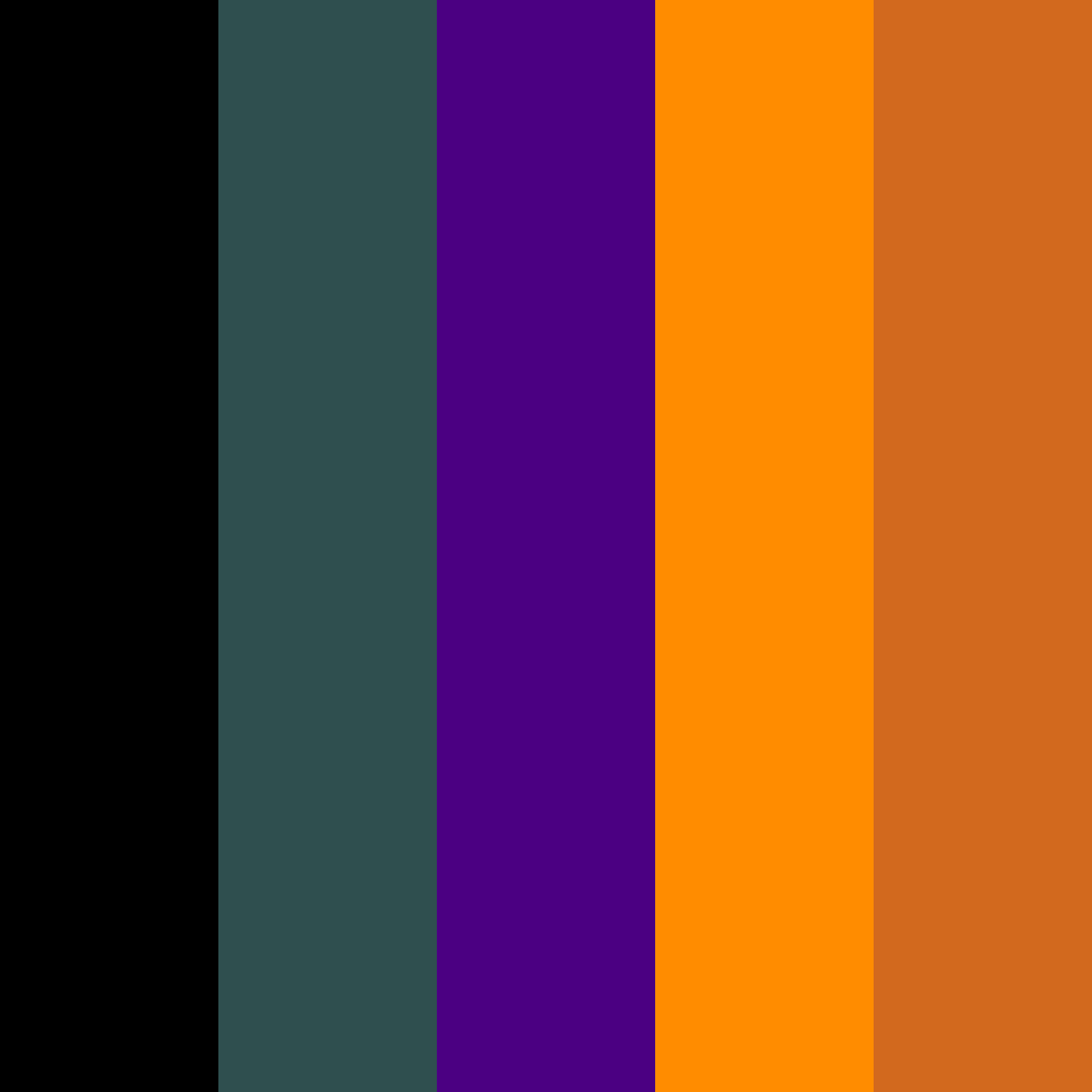 Download oscuro otoño color palette PNG image (square)