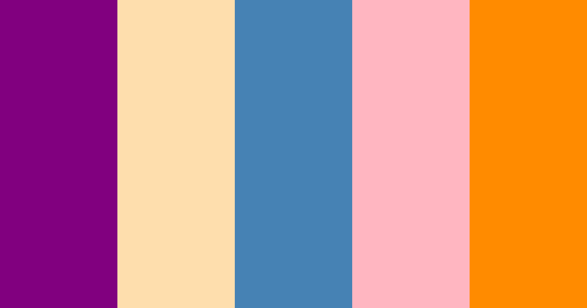 Download deep peach y2k spring amber blue sage color palette PNG image (landscape)