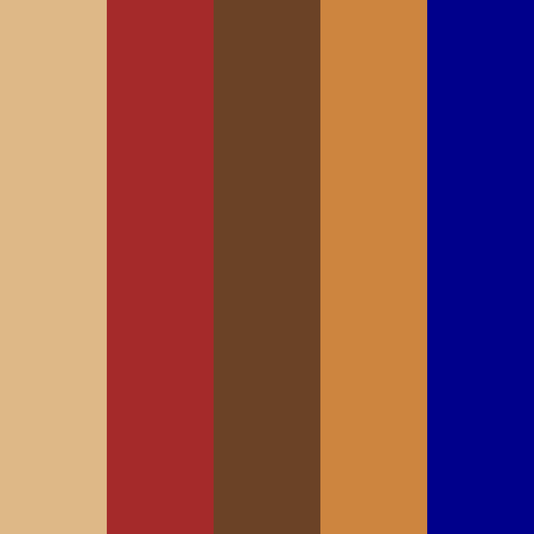 Download desierto carmesí terroso otoño azul color palette PNG image (square)