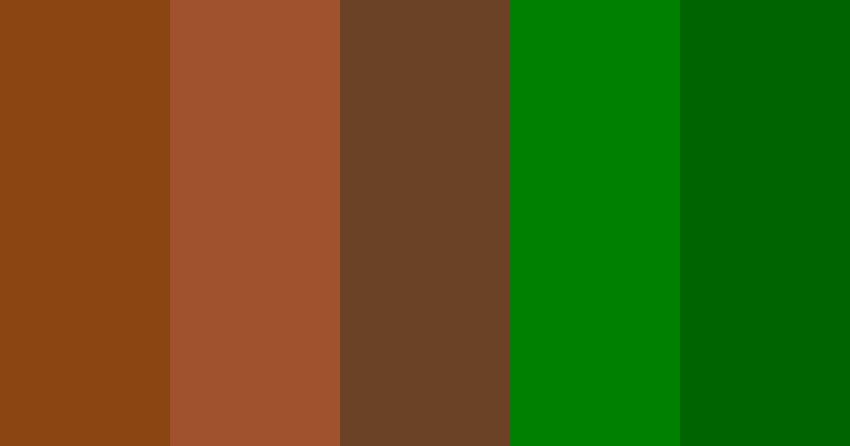 Download earthy green color palette PNG image (landscape)