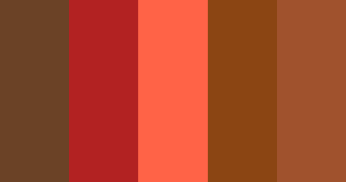 Download terroso rojo japonés color palette PNG image (landscape)
