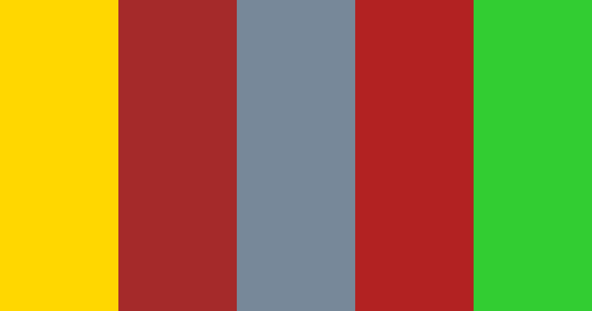 Download elegant crimson muted red green amber brown color palette PNG image (landscape)