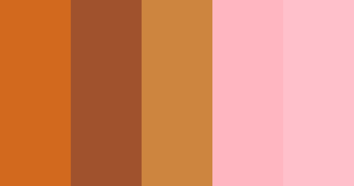 Download fall feminine color palette PNG image (landscape)