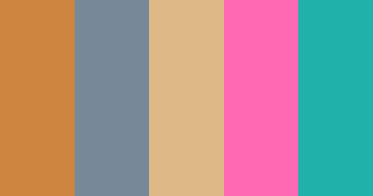 Download fall muted desert pink teal color palette PNG image (landscape)