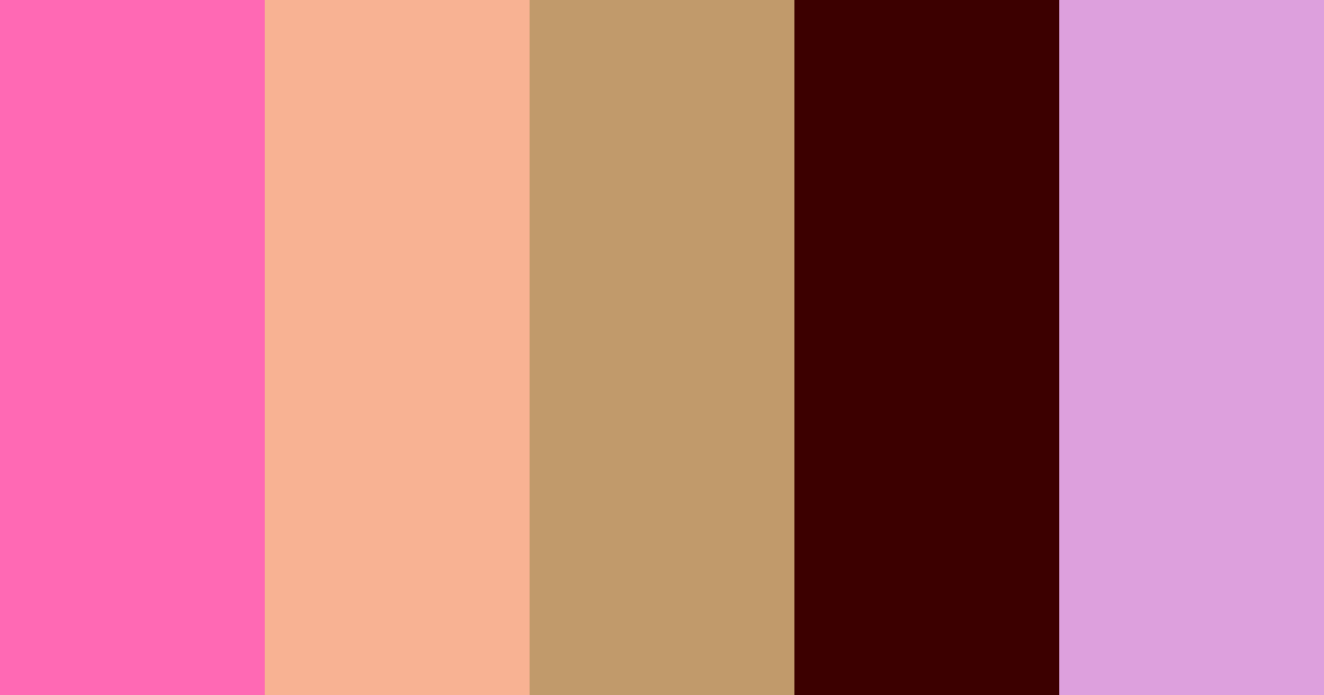 Download feminine apricot tan maroon lavender color palette PNG image (landscape)