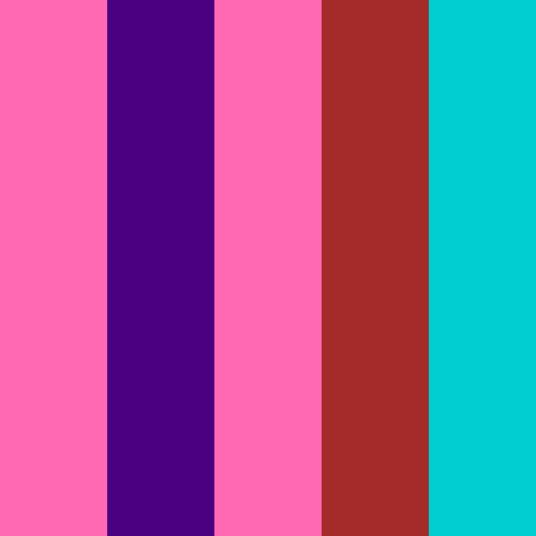 Download フェミニン ダーク ピンク クリムゾン ターコイズ バーガンディ color palette PNG image (square)