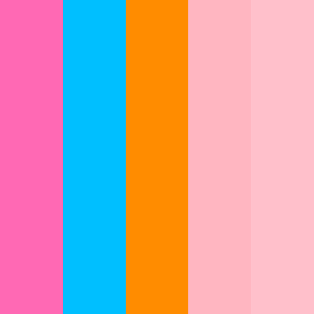 Download femminile estate ambra color palette PNG image (square)
