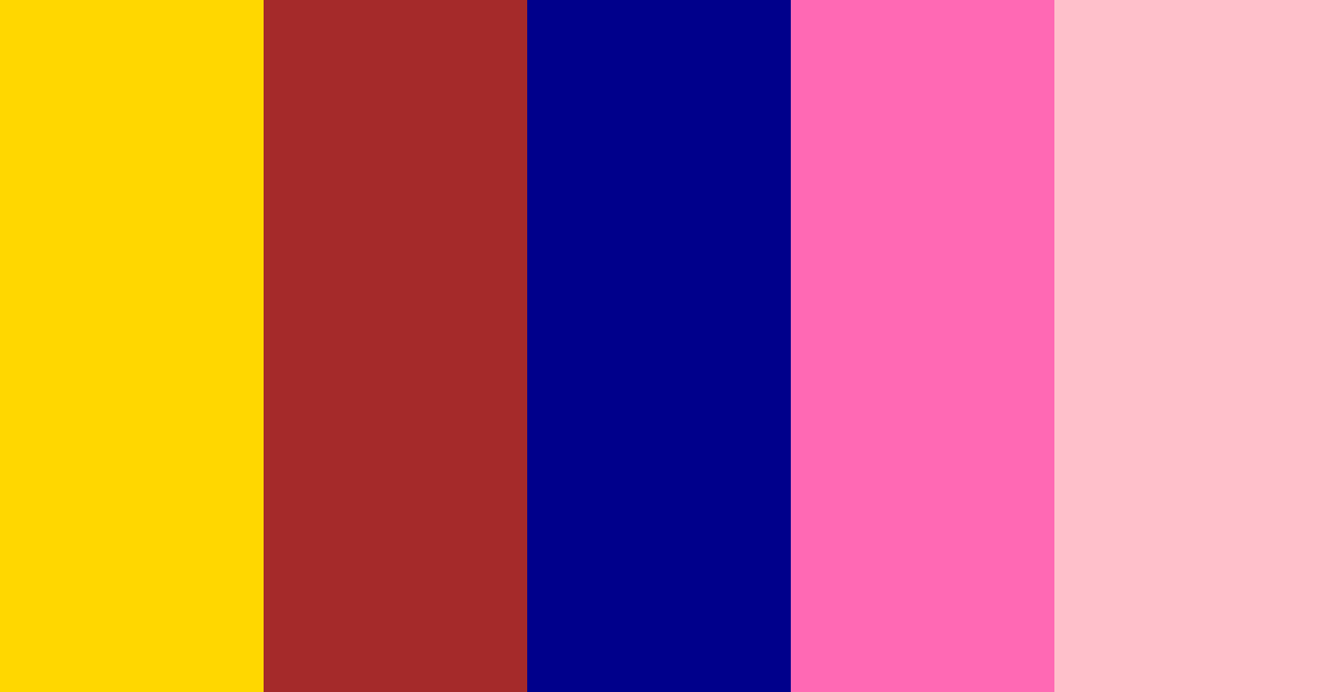 Download flower crimson blue color palette PNG image (landscape)