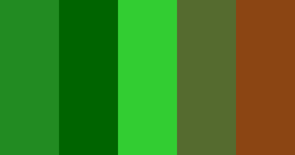 Forest color palette