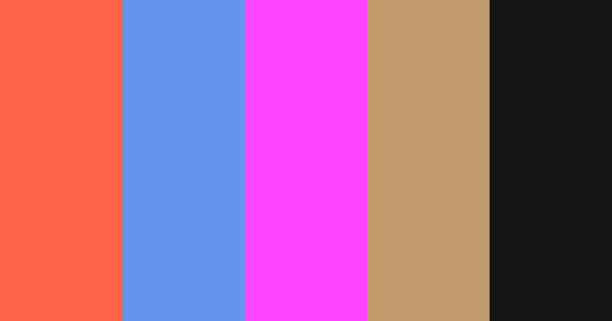 Download fun cool magenta tan black ivory color palette PNG image (landscape)