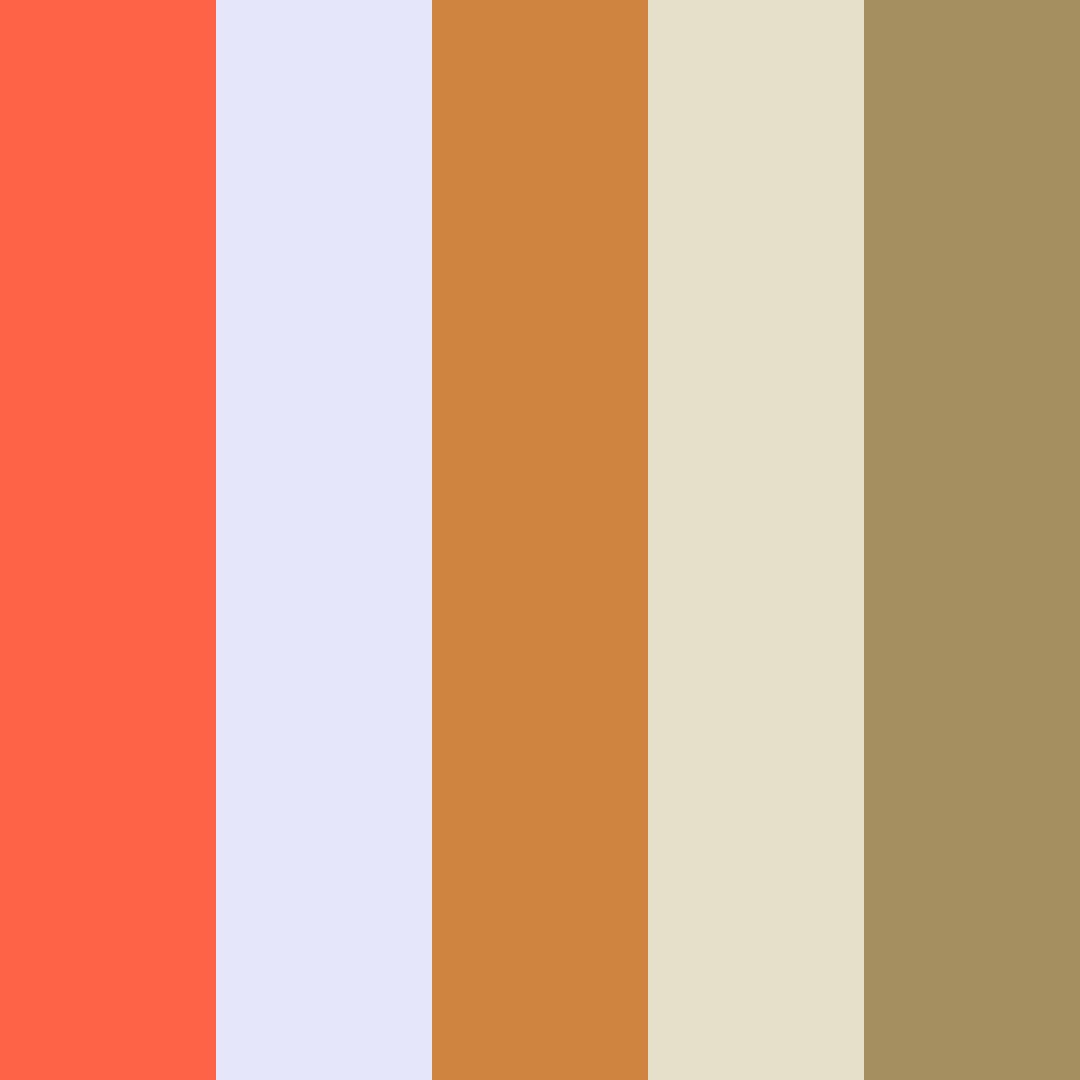 Download fun pastel autumn beige hazel color palette PNG image (square)