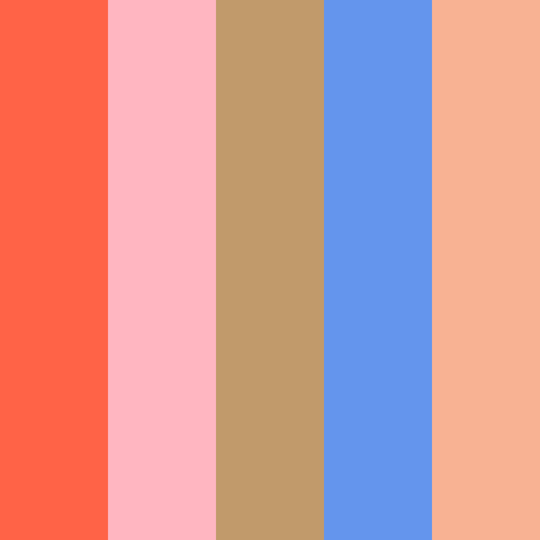 Fun Spring Tan Cool Apricot Color Palettes - ColorMagic