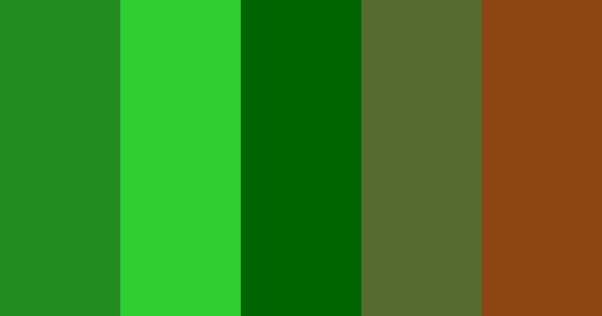 Garden color palette