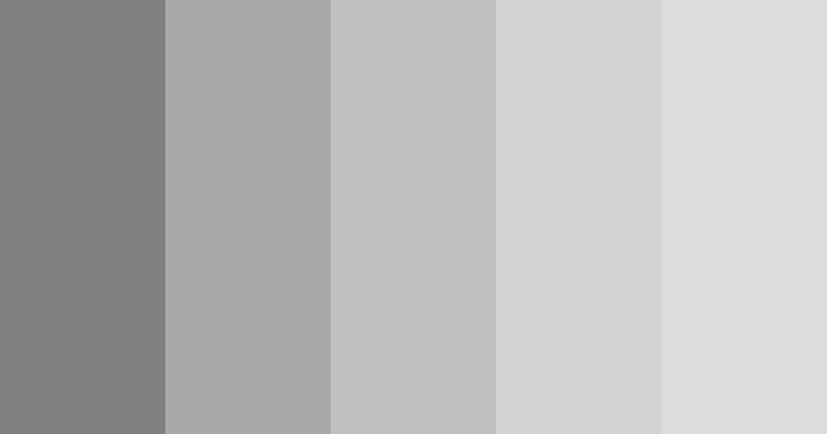Gray color palette