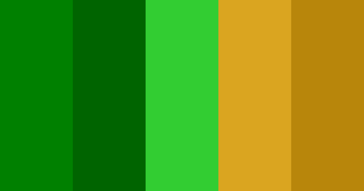 Download green 70s color palette PNG image (landscape)