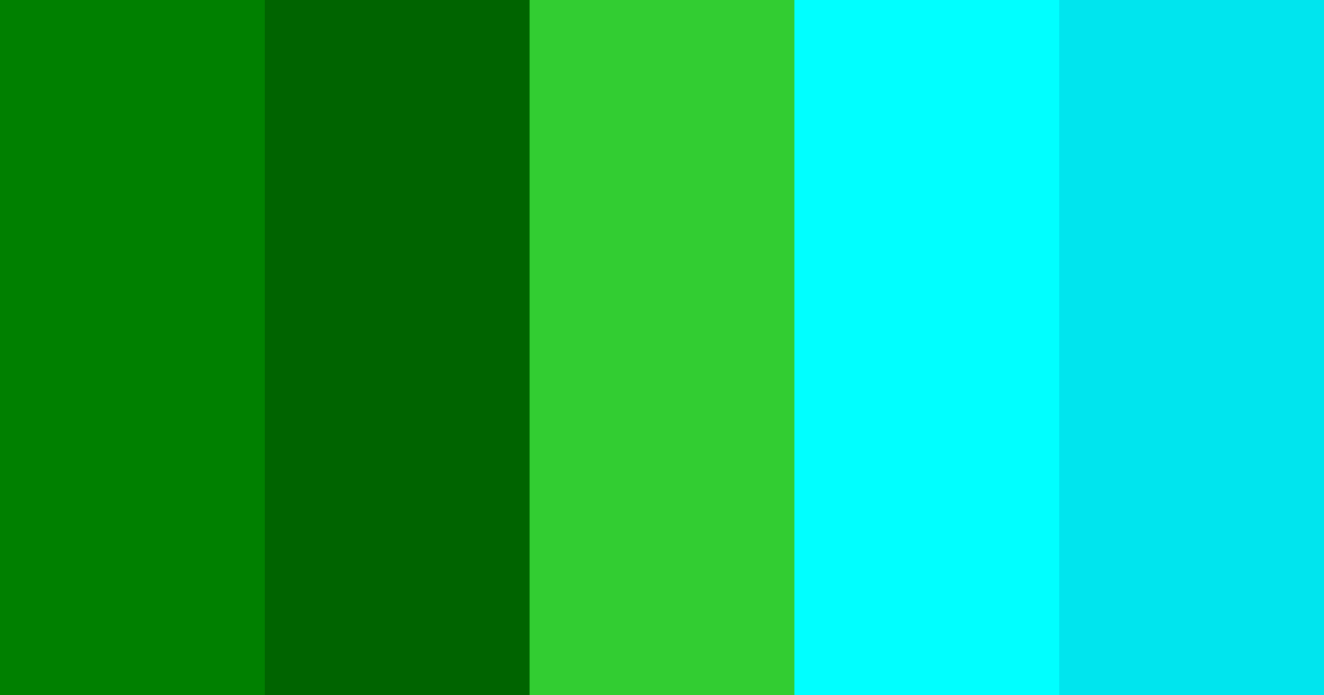 Download verde acqua color palette PNG image (landscape)