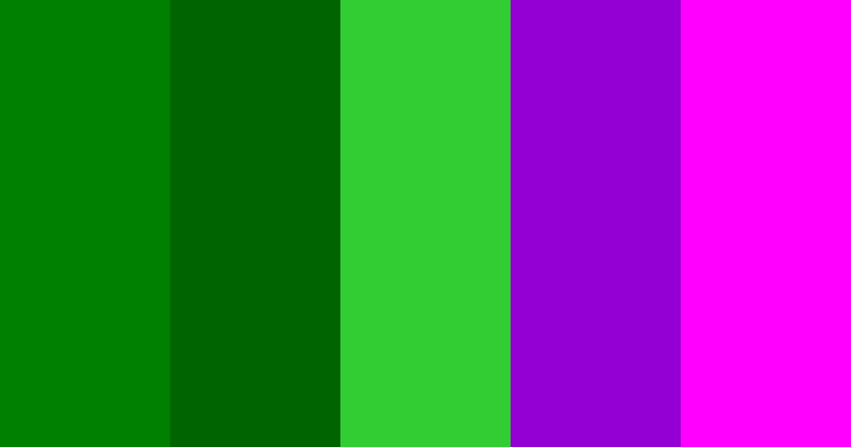 Download green cyberpunk color palette PNG image (landscape)