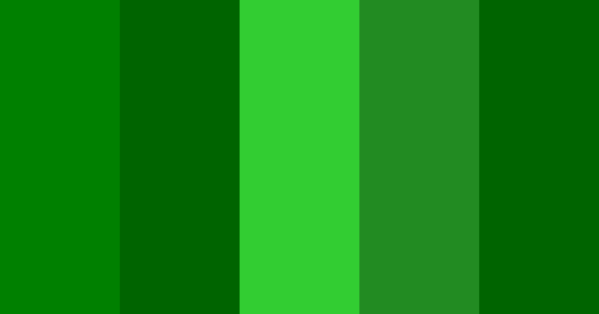 Download green forest color palette PNG image (landscape)