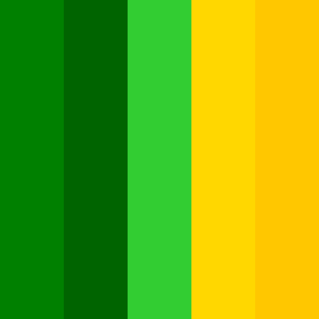 Download green gold color palette PNG image (square)