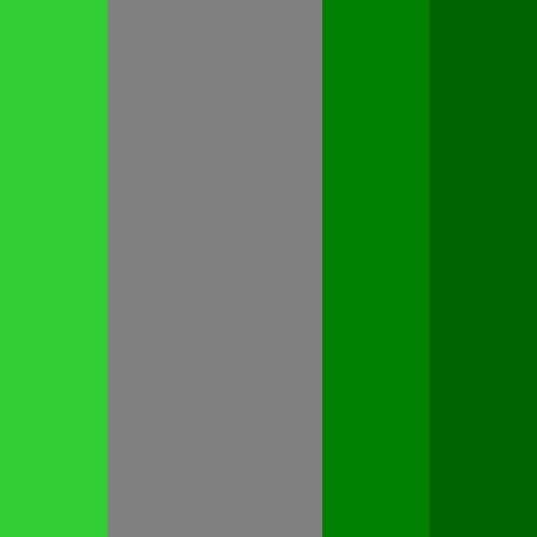 Download verde monocromático zombie color palette PNG image (square)