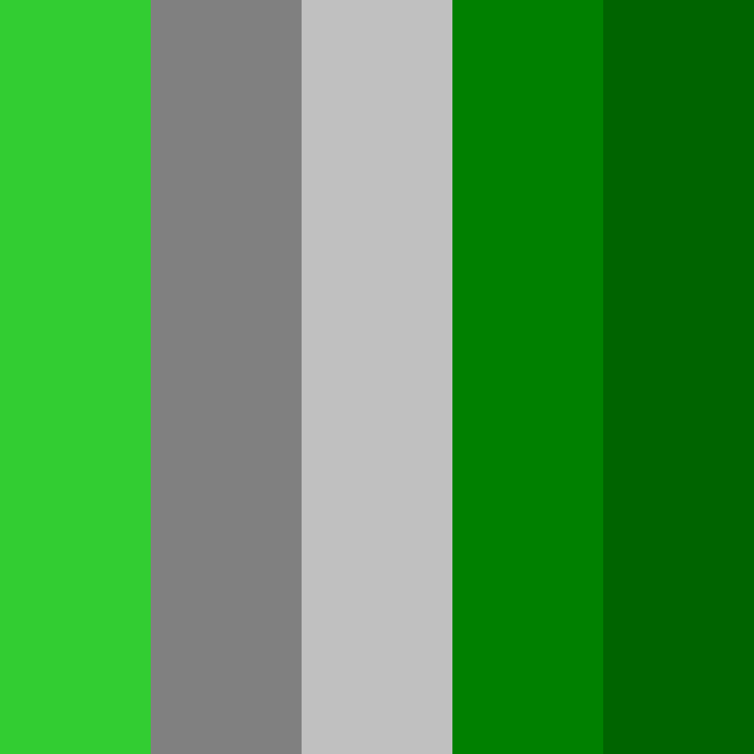 Download green zombie gray color palette PNG image (square)