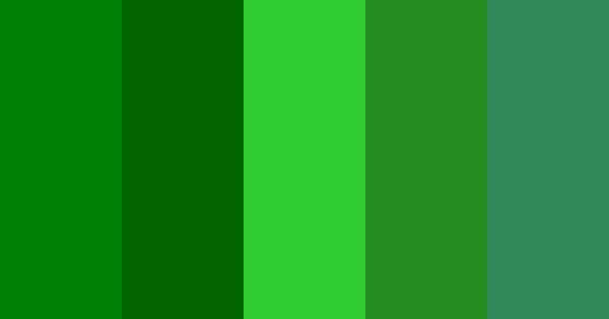 Green color palette