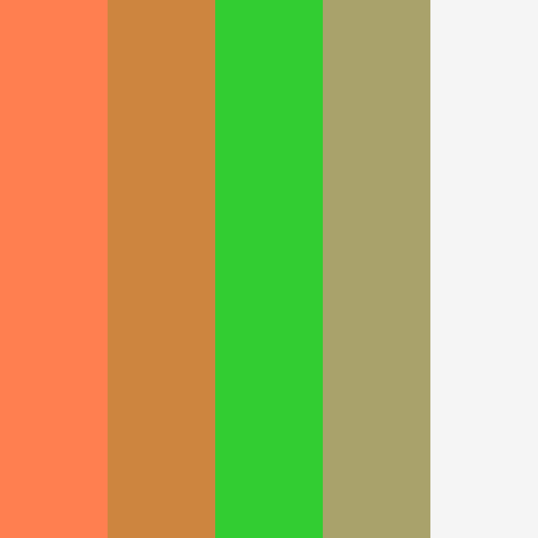 Download hawaii fall green sage white soft violet color palette PNG image (square)