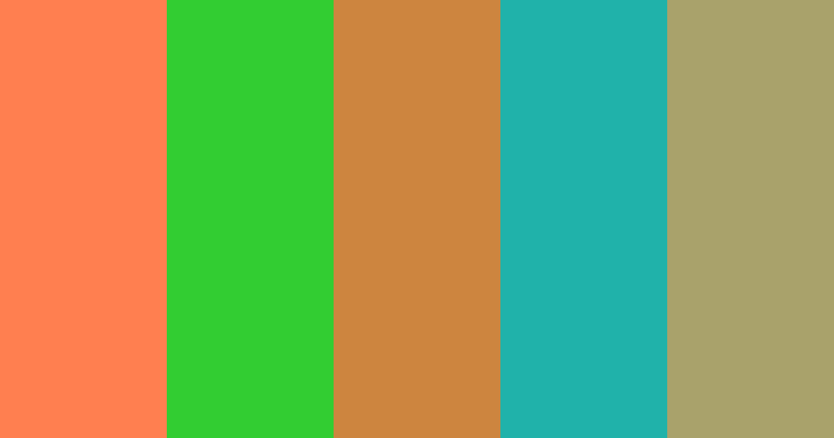 Download hawaii green autumn teal sage turquoise color palette PNG image (landscape)