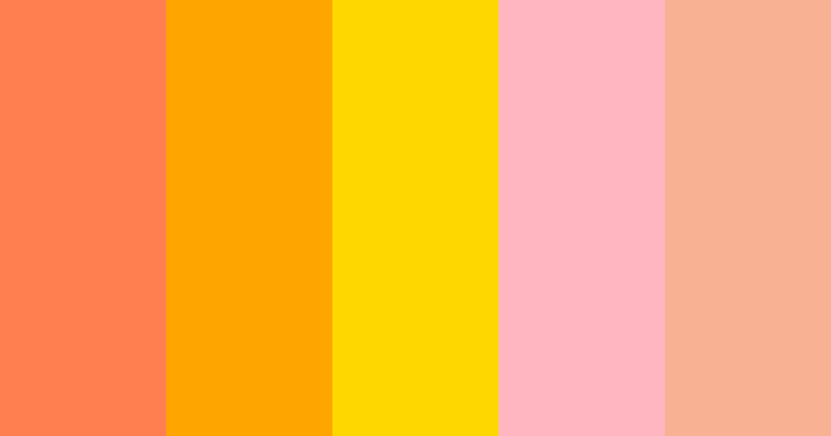 Download hawaii sole tramonto primavera albicocca menta nero color palette PNG image (landscape)