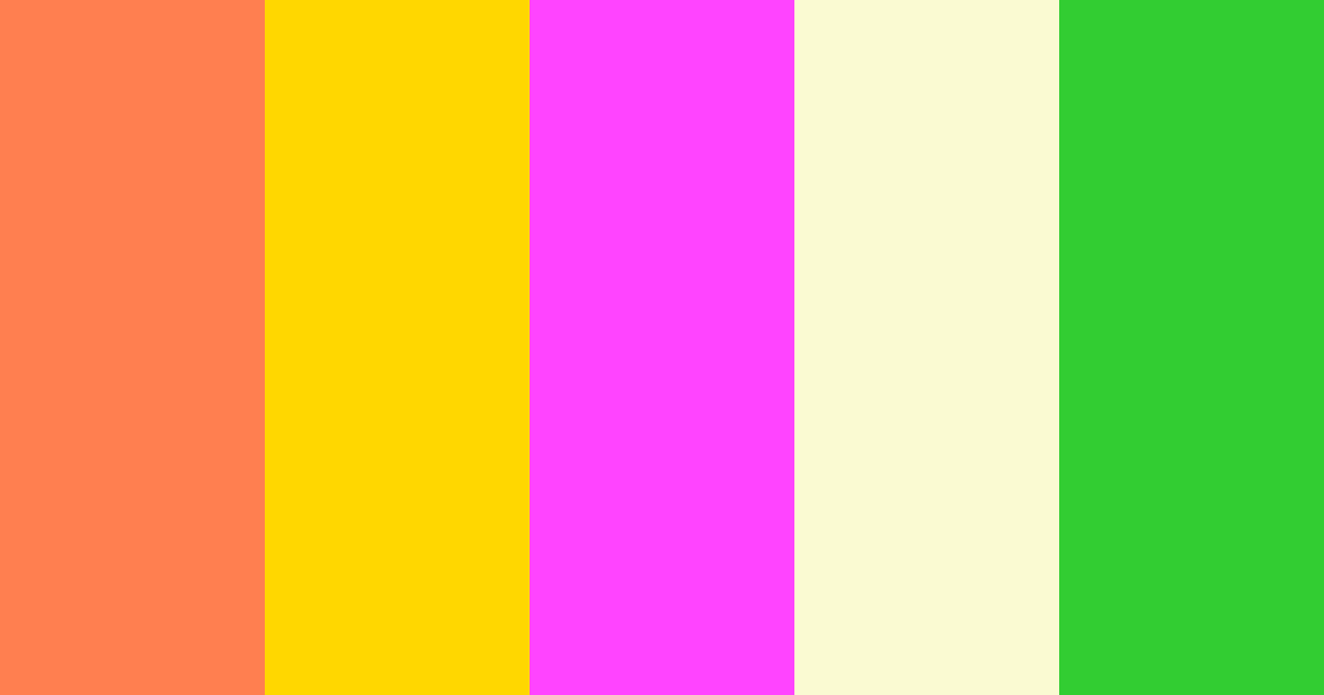 Download hawaii tropical fuschia ivory green color palette PNG image (landscape)