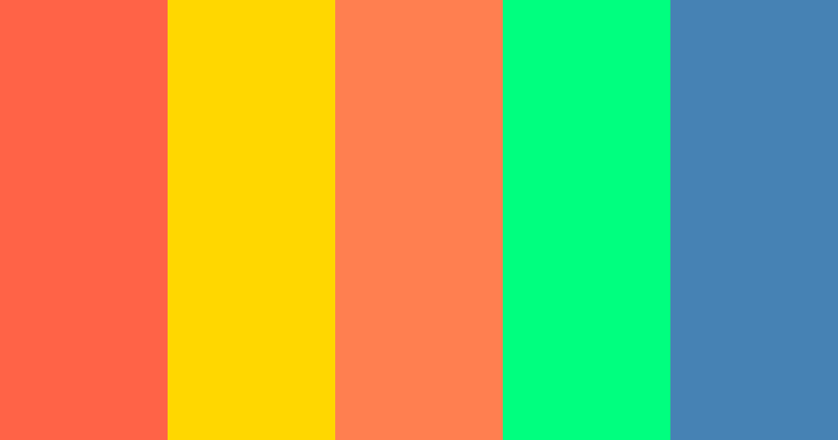 Hawaii color palette