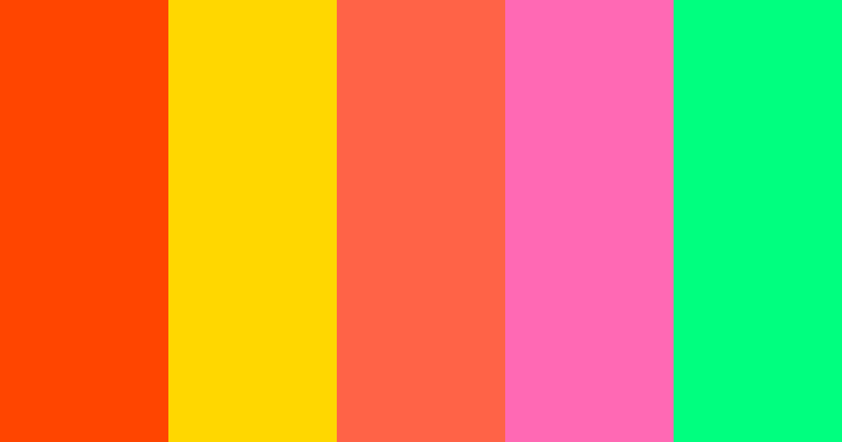 Hippie color palette
