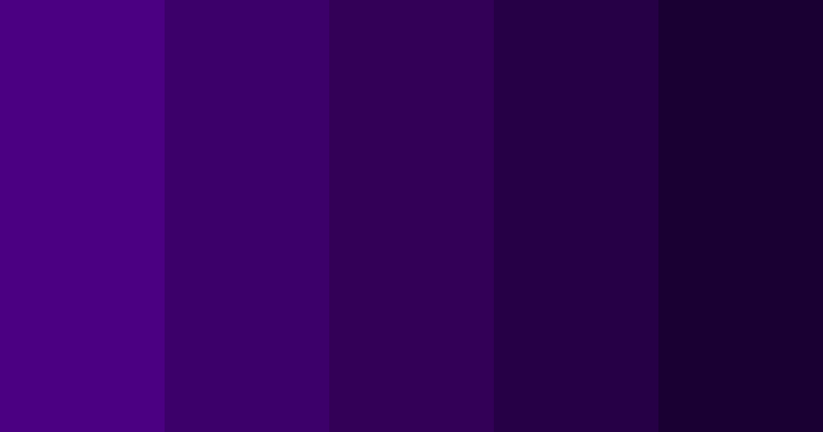 Índigo color palette