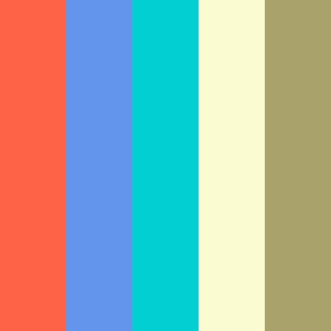 Download japanese cool turquoise ivory sage summer indigo color palette PNG image (square)