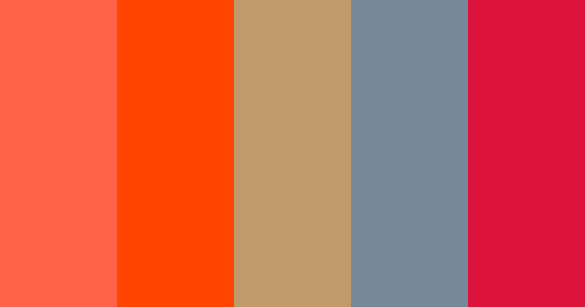 Download japanese coral tan muted color palette PNG image (landscape)