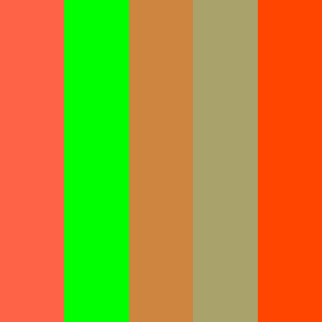 Download giapponese arcobaleno autunno salvia corallo color palette PNG image (square)