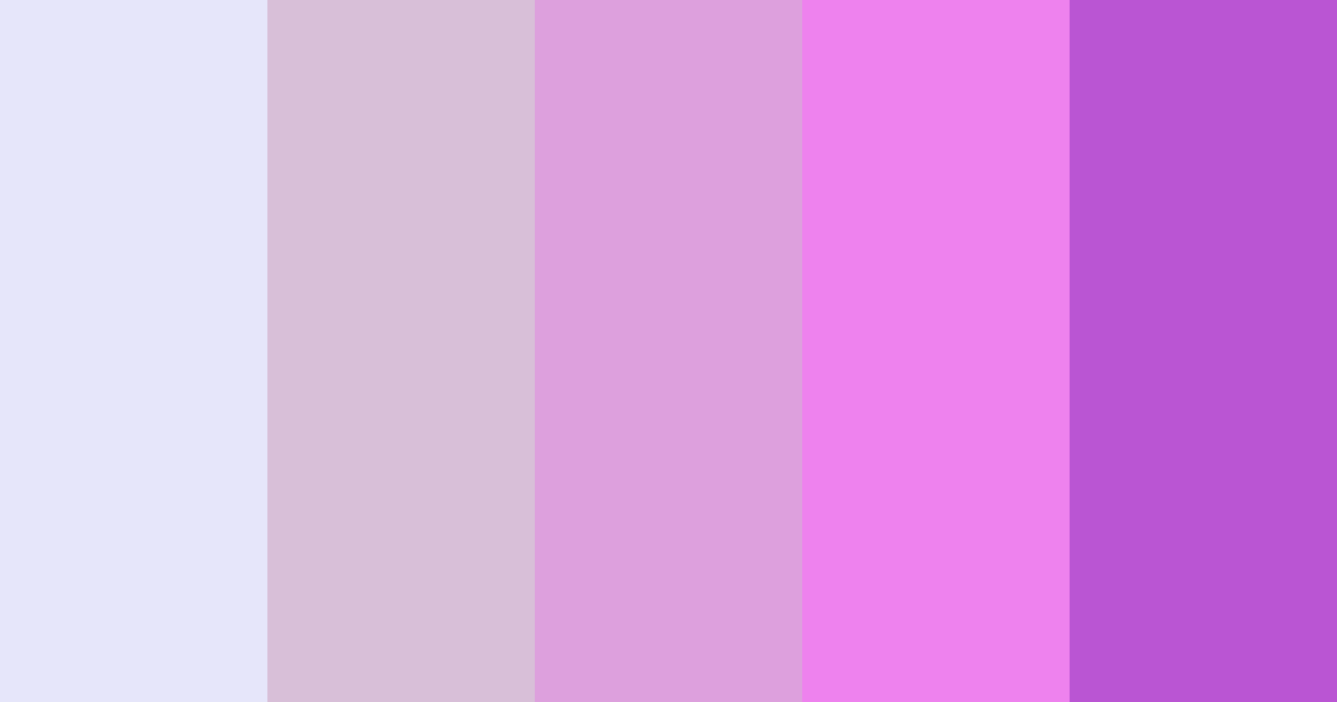 Lavender color palette